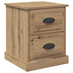 Armario de Noche 2 pcs Roble artesanal 39 x 39 x 47.5 cm