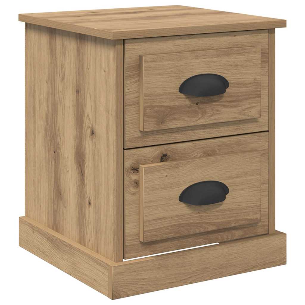 Armario de Noche 2 pcs Roble artesanal 39 x 39 x 47.5 cm