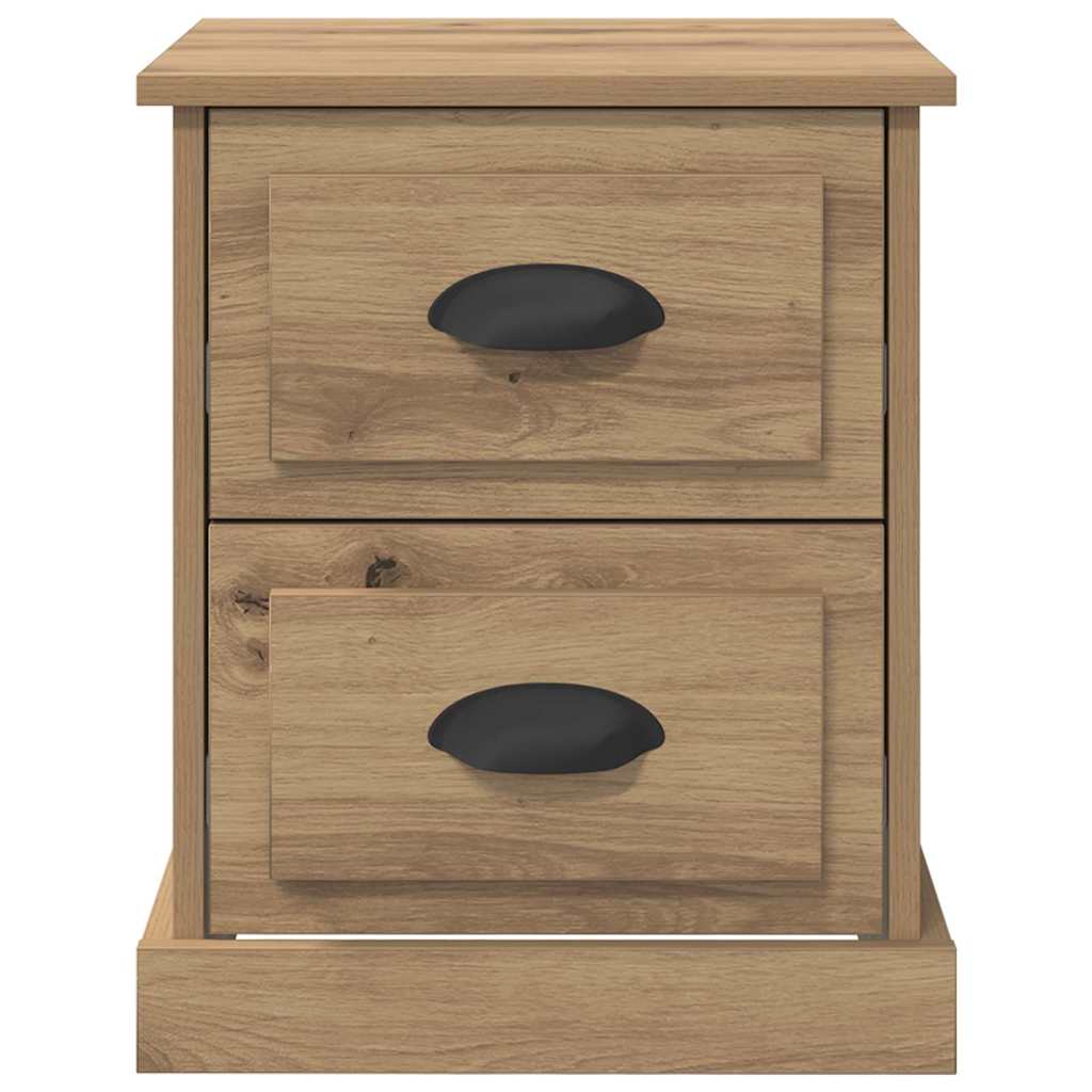 Armario de Noche 2 pcs Roble artesanal 39 x 39 x 47.5 cm