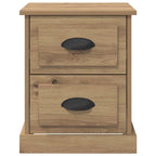 Armario de Noche 2 pcs Roble artesanal 39 x 39 x 47.5 cm