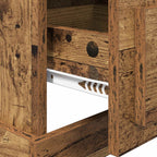 Armario de Noche con cajón Madera Vieja 39 x 39 x 67,5 cm