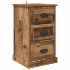 Armario de Noche con cajón Madera Vieja 39 x 39 x 67,5 cm