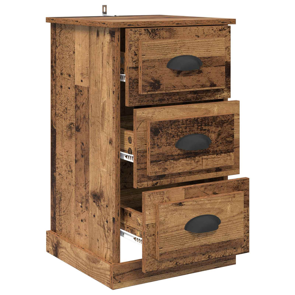 Armario de Noche con cajón Madera Vieja 39 x 39 x 67,5 cm