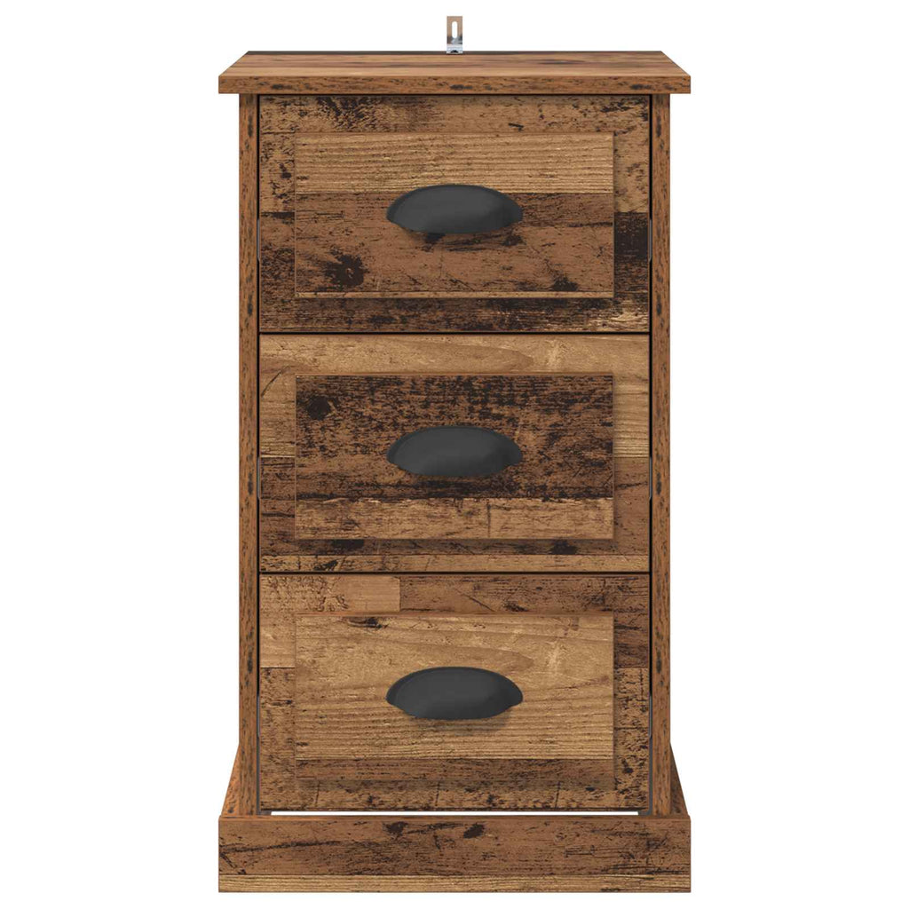Armario de Noche con cajón Madera Vieja 39 x 39 x 67,5 cm