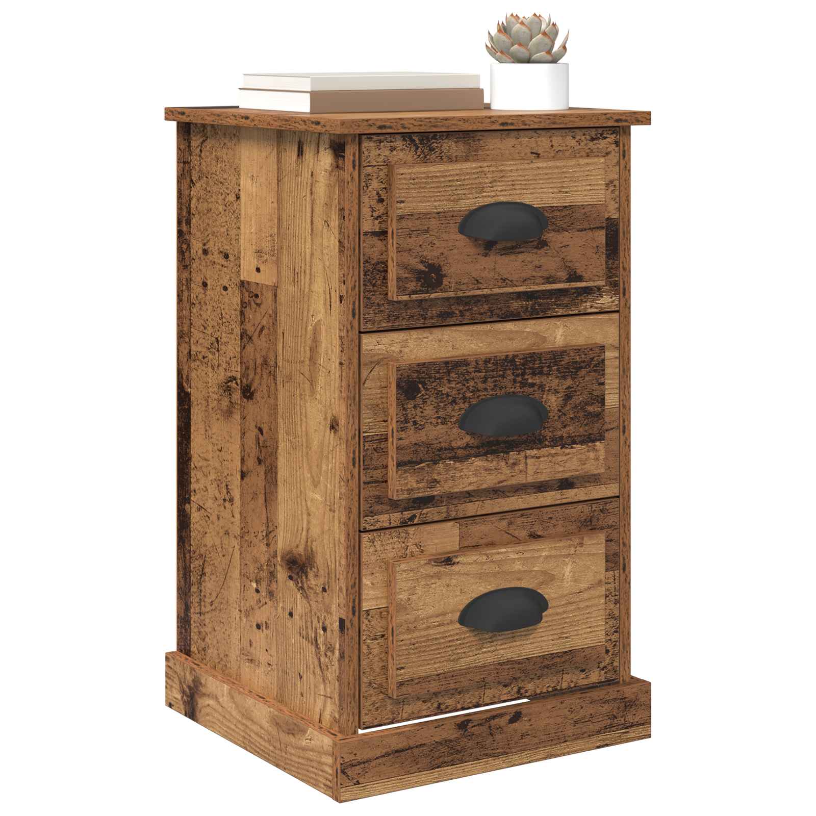 Armario de Noche con cajón Madera Vieja 39 x 39 x 67,5 cm
