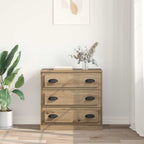 Vitrina con cajón Roble artesanal 70 x 35,5 x 67,5 cm