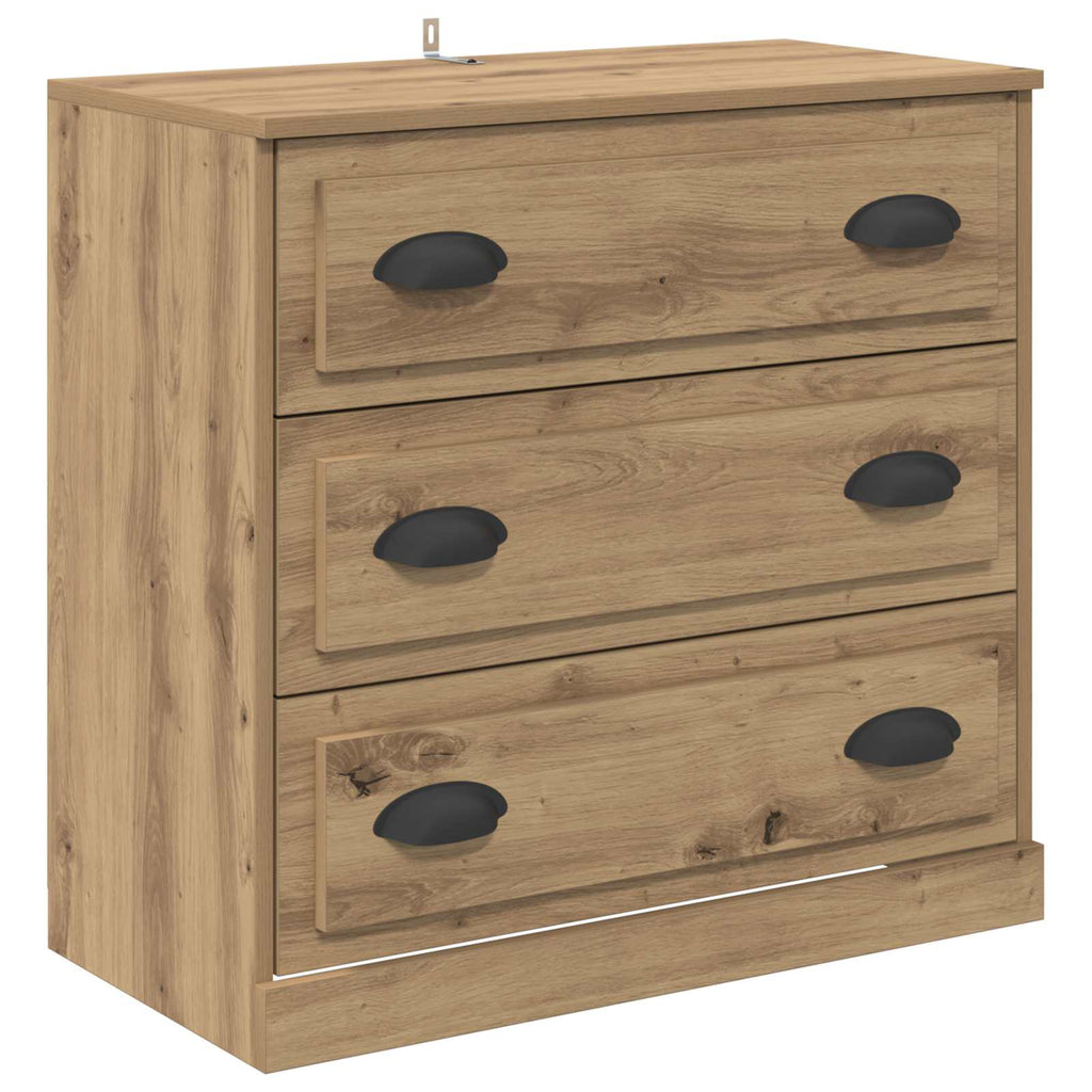 Vitrina con cajón Roble artesanal 70 x 35,5 x 67,5 cm
