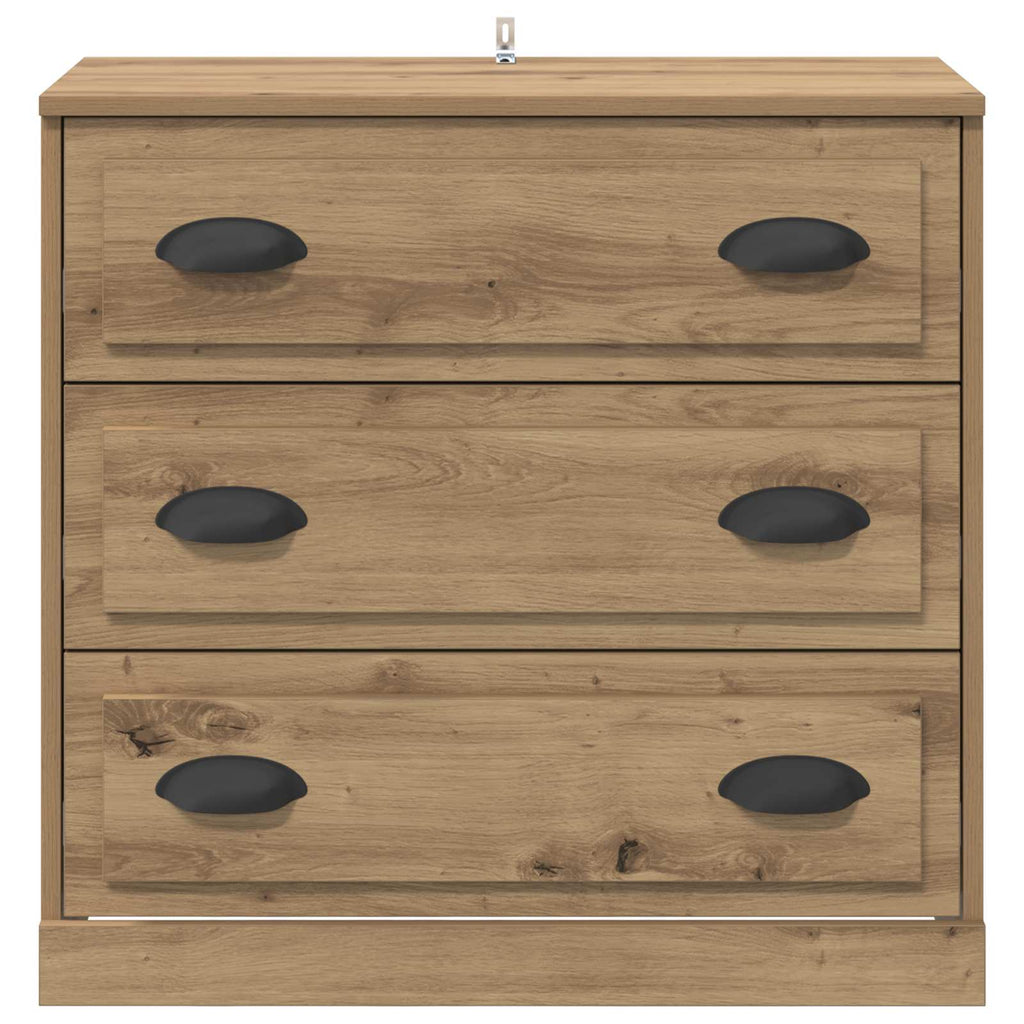 Vitrina con cajón Roble artesanal 70 x 35,5 x 67,5 cm