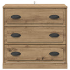 Vitrina con cajón Roble artesanal 70 x 35,5 x 67,5 cm