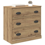 Vitrina con cajón Roble artesanal 70 x 35,5 x 67,5 cm
