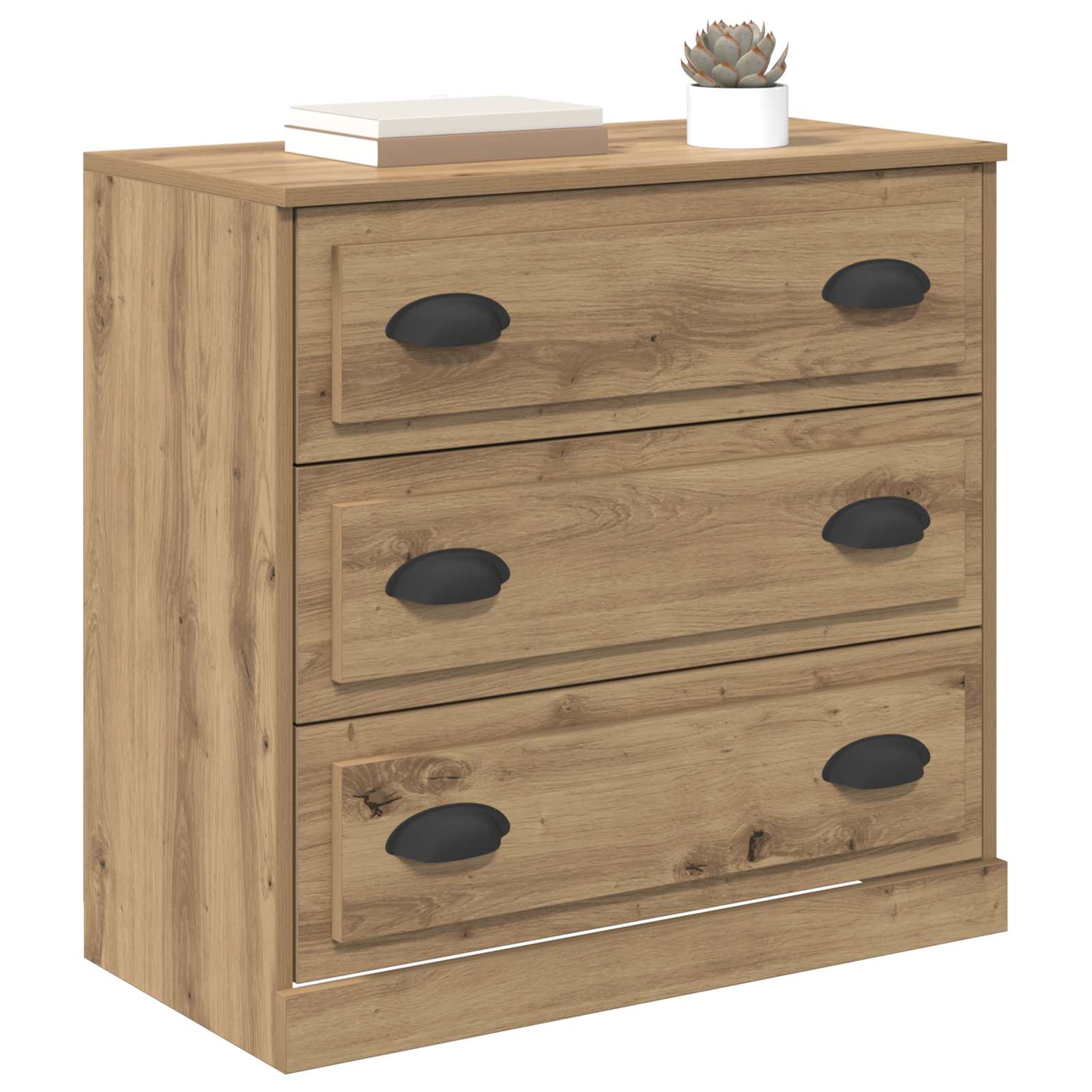 Vitrina con cajón Roble artesanal 70 x 35,5 x 67,5 cm