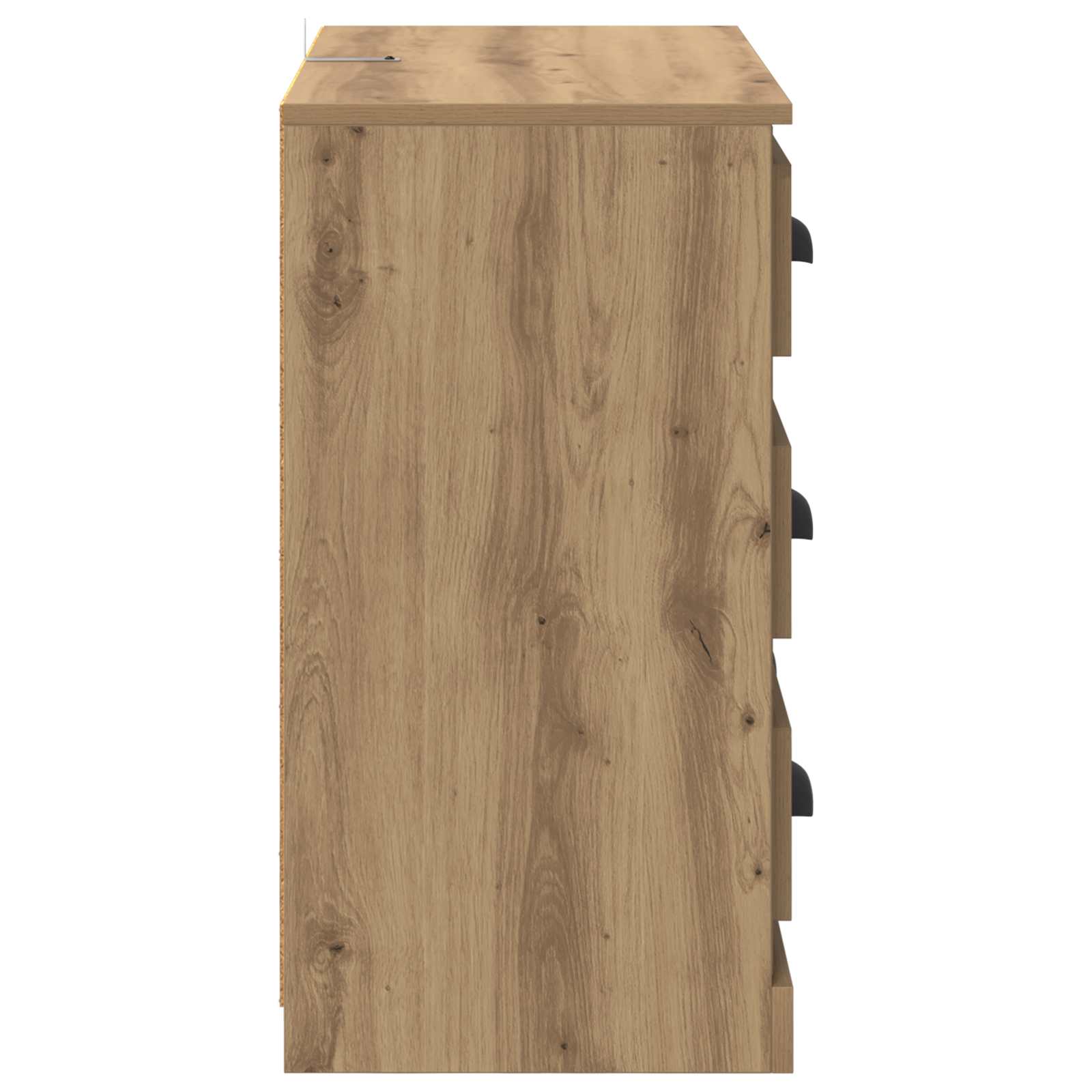 Vitrina con cajón Roble artesanal 70 x 35,5 x 67,5 cm