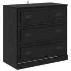 Vitrina Roble Negro 70 x 35,5 x 67,5 cm Madera contrachapada