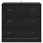 Vitrina Roble Negro 70 x 35,5 x 67,5 cm Madera contrachapada