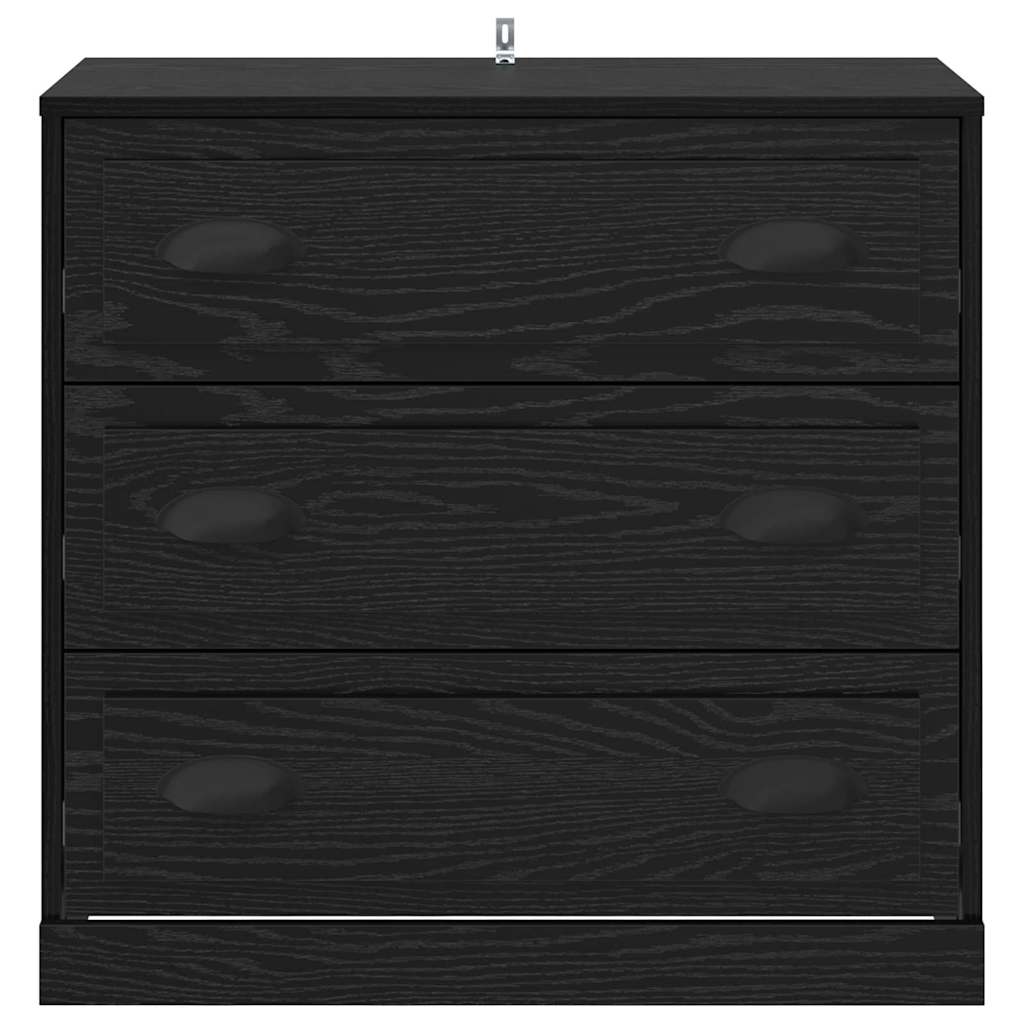 Vitrina Roble Negro 70 x 35,5 x 67,5 cm Madera contrachapada