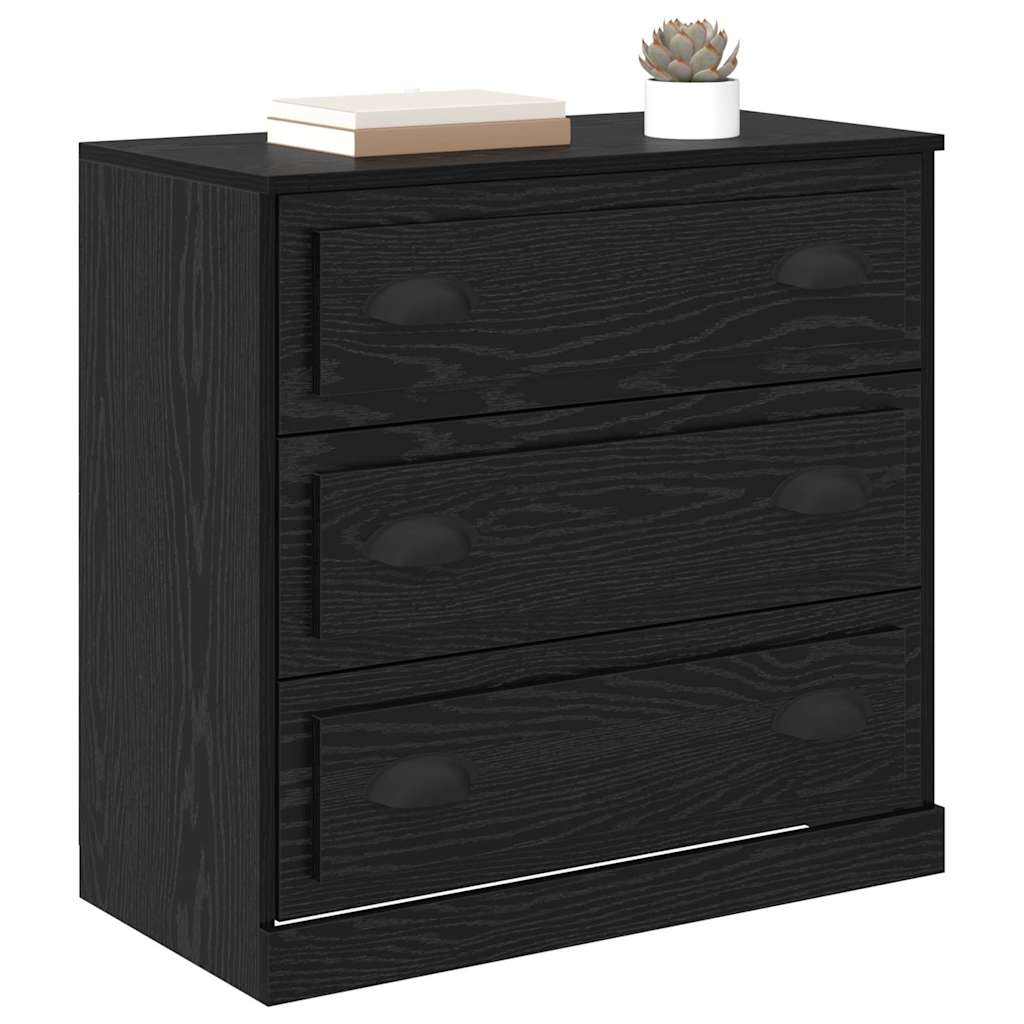 Vitrina Roble Negro 70 x 35,5 x 67,5 cm Madera contrachapada