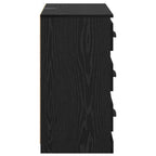 Vitrina Roble Negro 70 x 35,5 x 67,5 cm Madera contrachapada