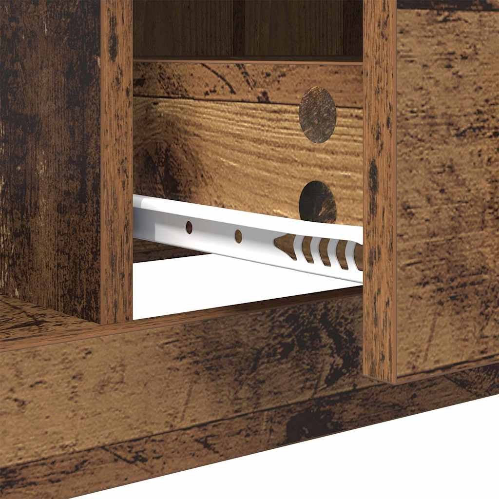 Mesa de Café con cajón Madera envejecida 90 x 50 x 35 cm