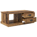 Mesa de Café con cajón Madera envejecida 90 x 50 x 35 cm