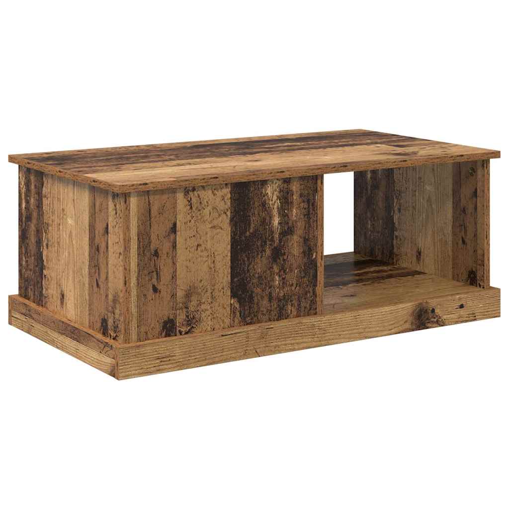 Mesa de Café con cajón Madera envejecida 90 x 50 x 35 cm