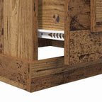 Mesa de Café con cajón Madera envejecida 50 x 50 x 35 cm