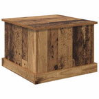 Mesa de Café con cajón Madera envejecida 50 x 50 x 35 cm
