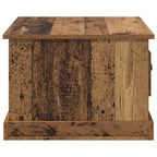 Mesa de Café con cajón Madera envejecida 50 x 50 x 35 cm