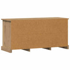 Gabinete de TV con cajón Roble artesanal 99,5 x 35,5 x 48 cm