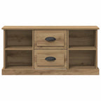 Gabinete de TV con cajón Roble artesanal 99,5 x 35,5 x 48 cm