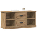Gabinete de TV con cajón Roble artesanal 99,5 x 35,5 x 48 cm