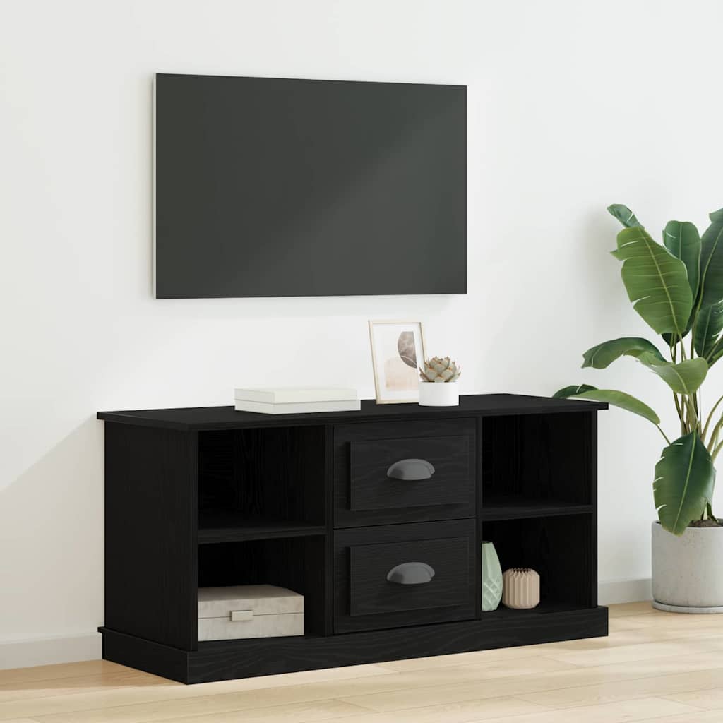 Gabinete de TV con cajón Roble artesanal 99,5 x 35,5 x 48 cm