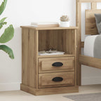 Armario de Noche 2 pcs Roble artesanal 36 x 43 x 60 cm