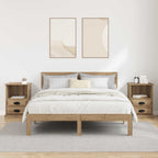 Armario de Noche 2 pcs Roble artesanal 36 x 43 x 60 cm