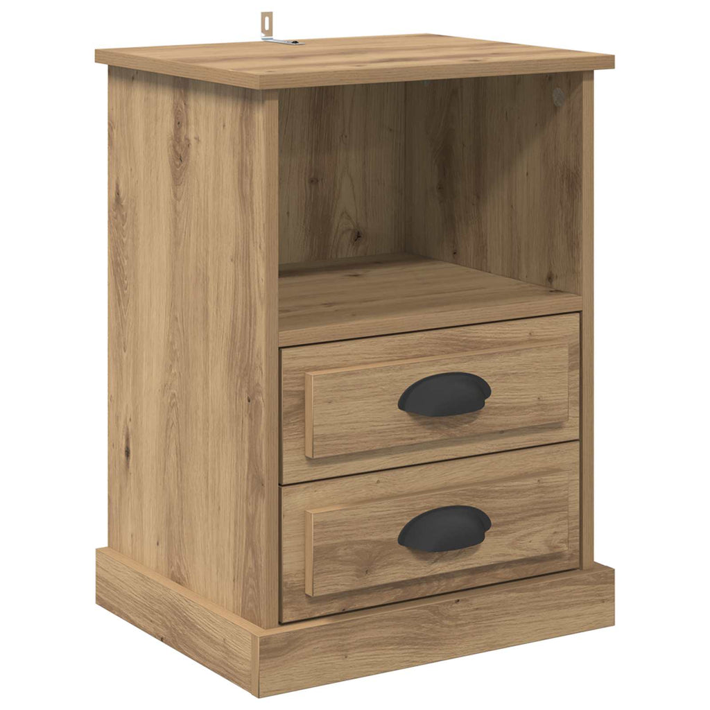 Armario de Noche 2 pcs Roble artesanal 36 x 43 x 60 cm