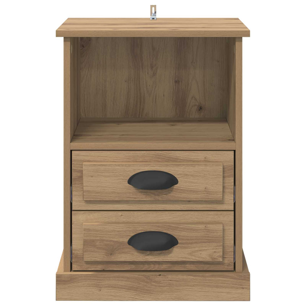 Armario de Noche 2 pcs Roble artesanal 36 x 43 x 60 cm
