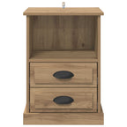 Armario de Noche 2 pcs Roble artesanal 36 x 43 x 60 cm