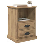 Armario de Noche 2 pcs Roble artesanal 36 x 43 x 60 cm