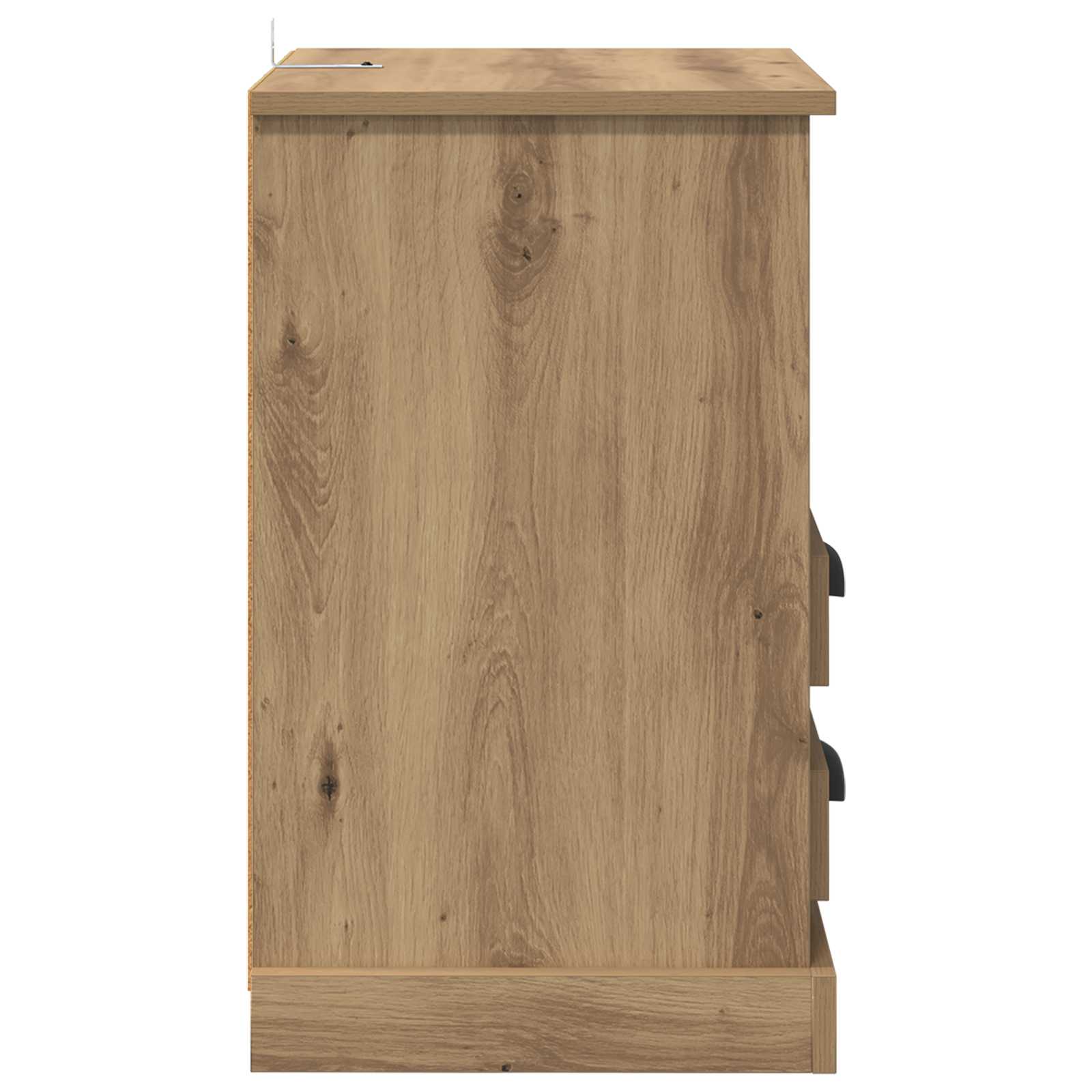 Armario de Noche 2 pcs Roble artesanal 36 x 43 x 60 cm