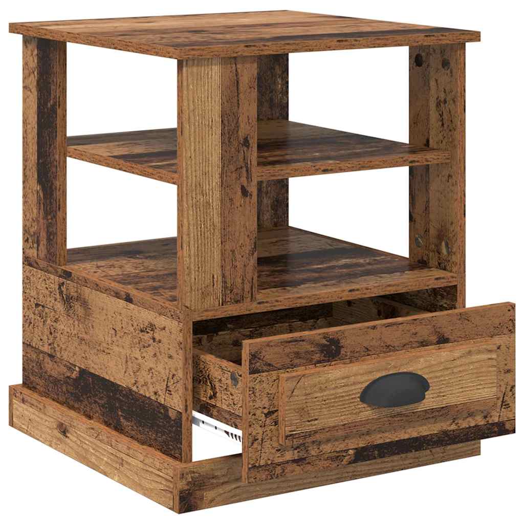 Armario de Noche con cajón Madera vieja 50 x 50 x 60 cm