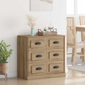 Vitrina con cajón Roble artesanal 70 x 35,5 x 67,5 cm