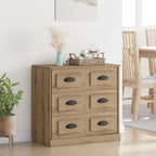 Vitrina con cajón Roble artesanal 70 x 35,5 x 67,5 cm