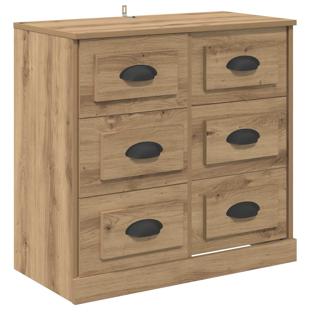 Vitrina con cajón Roble artesanal 70 x 35,5 x 67,5 cm