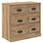 Vitrina con cajón Roble artesanal 70 x 35,5 x 67,5 cm