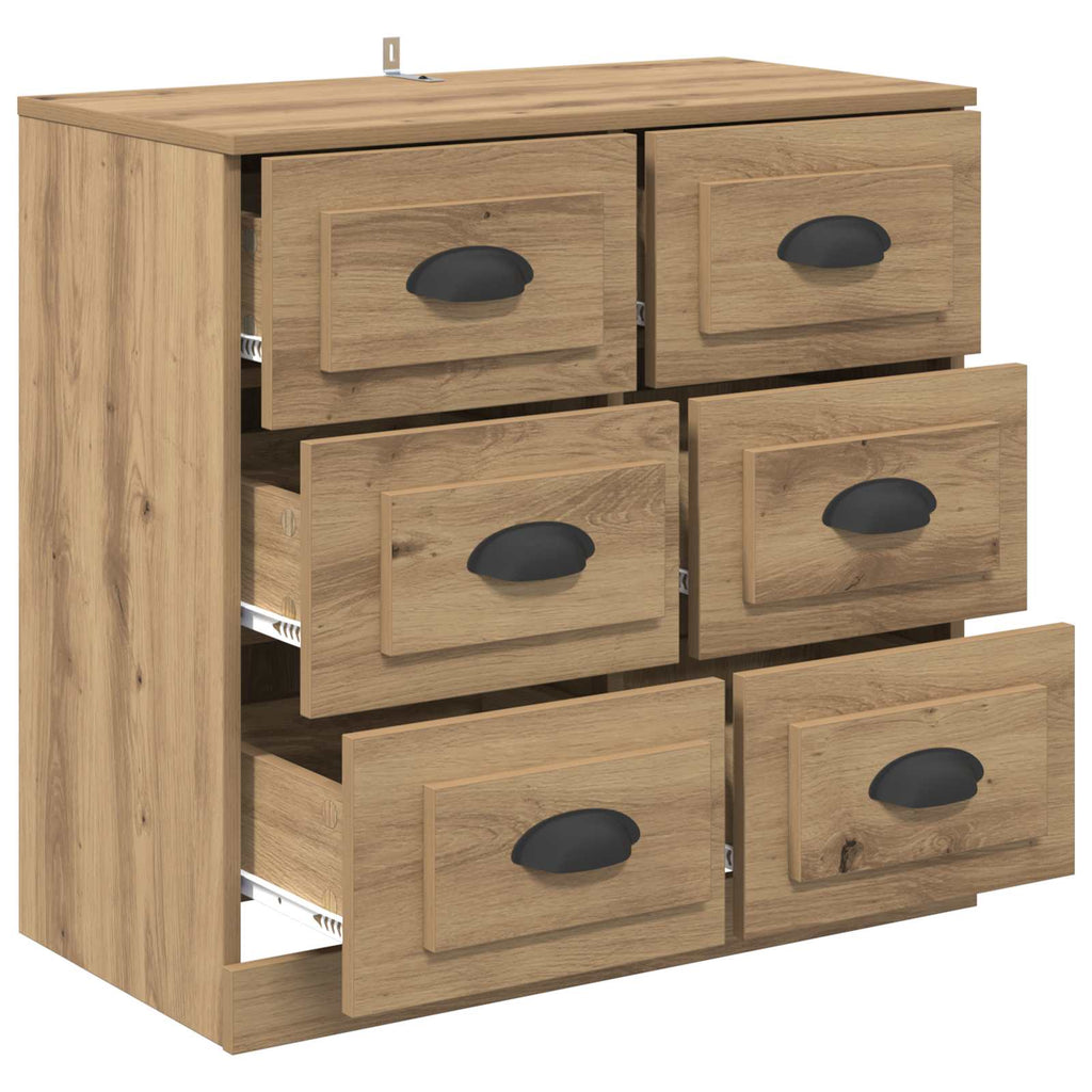 Vitrina con cajón Roble artesanal 70 x 35,5 x 67,5 cm