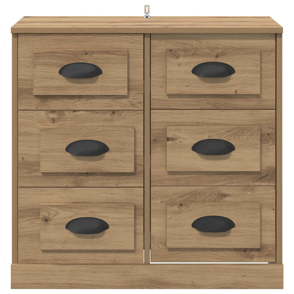 Vitrina con cajón Roble artesanal 70 x 35,5 x 67,5 cm