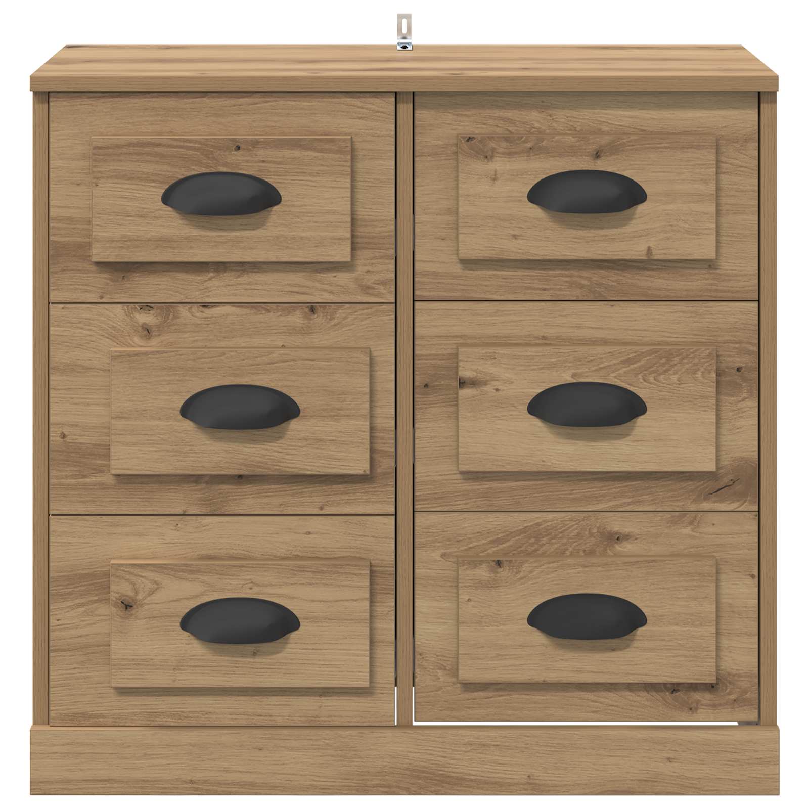 Vitrina con cajón Roble artesanal 70 x 35,5 x 67,5 cm