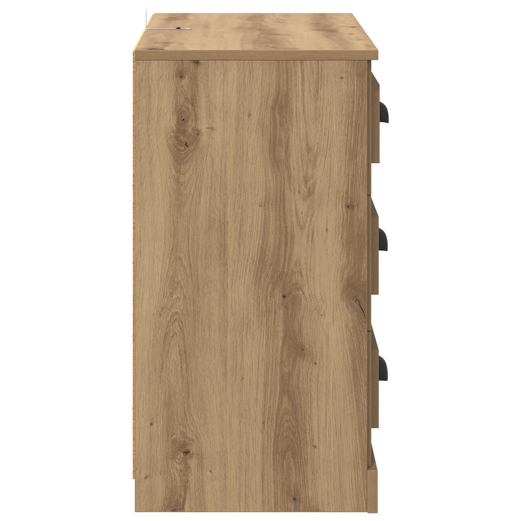 Vitrina con cajón Roble artesanal 70 x 35,5 x 67,5 cm