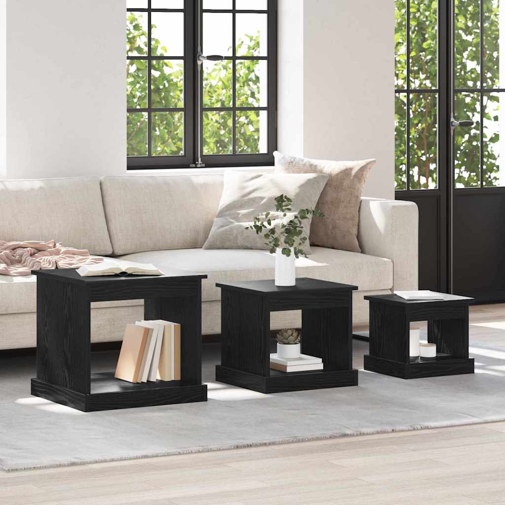 3 pcs Coffee Table Old Wood Plywood