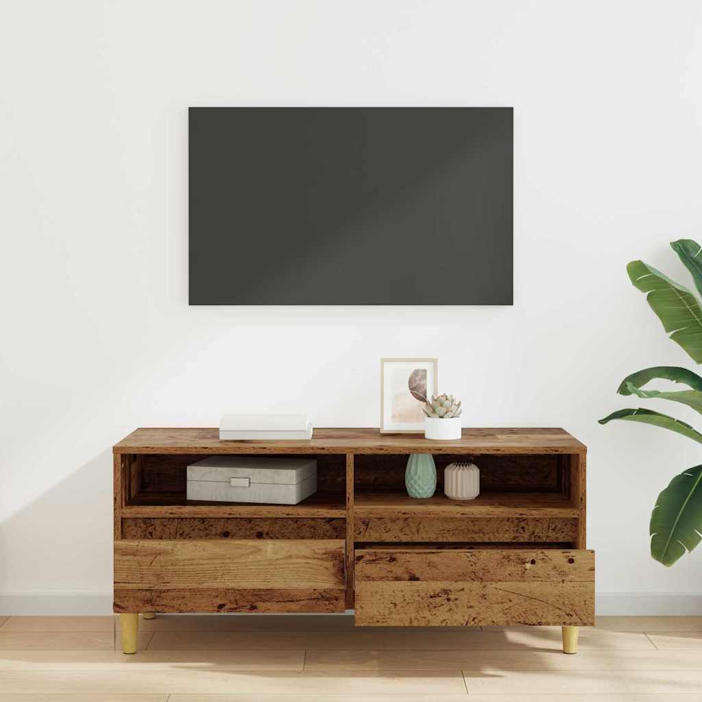 Gabinete de TV con cajón Madera Vieja 100 x 34,5 x 44,5 cm
