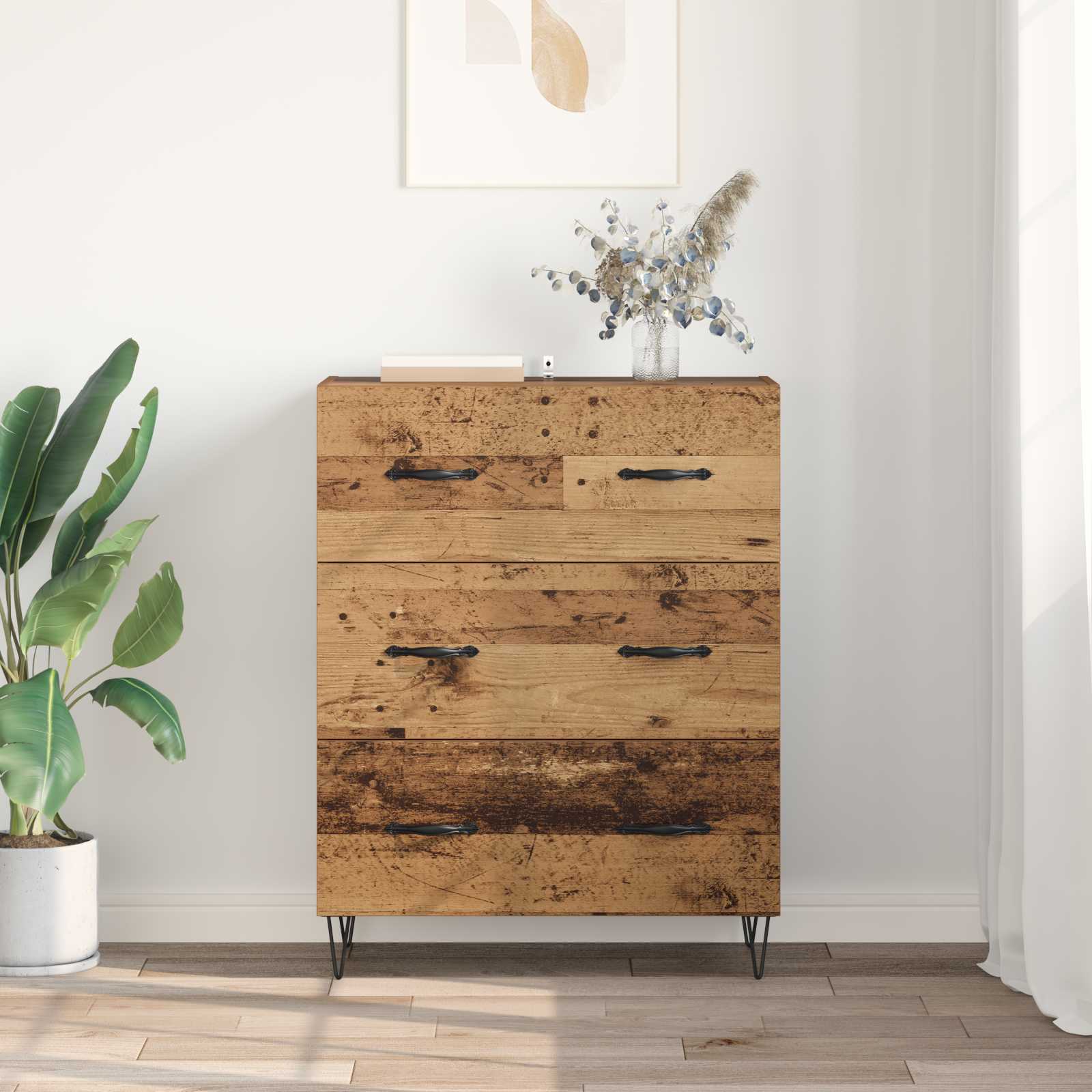 Vitrina con cajón Madera Vieja 69,5 x 34 x 90 cm